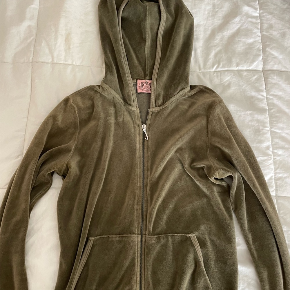 Dark Green Juicy Couture Tracksuit Jacket